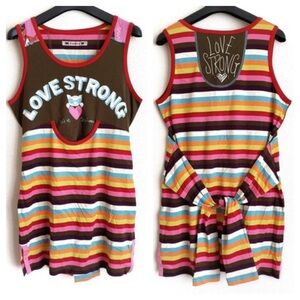 Olleborebla Japanese striped rainbow tunic/mini dress